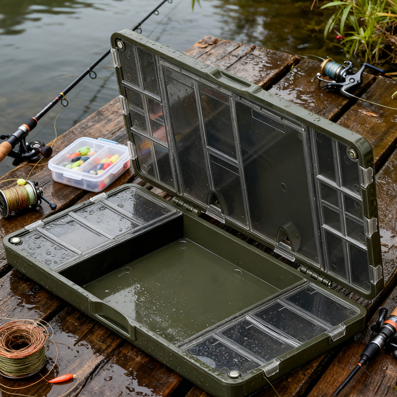 Fishing Lure Box - Large Capacity Hard PVC Tackle Box,