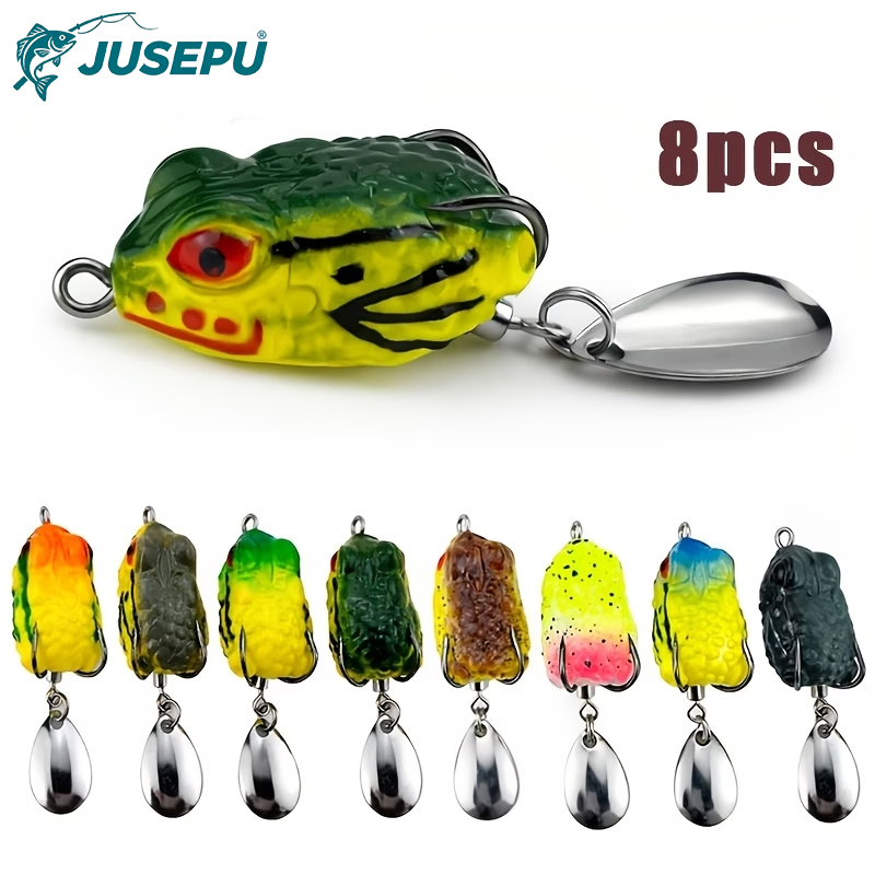Fishing Lure Blade Bait - 8pcs Topwater Frog Fishing Lure 4.5cm