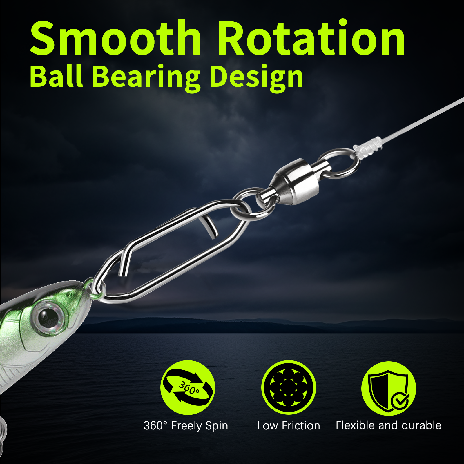 9KM Fishing Swivel Snap Kit 50 - Fishing Lure Making Kit review and price