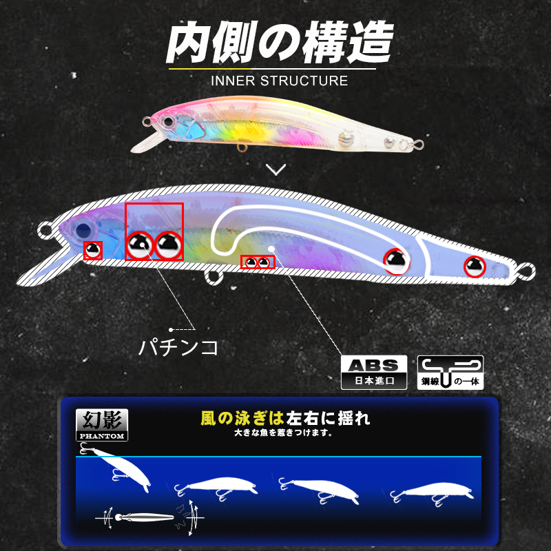 D1 Floating Minnow 95mm/12.5g  - Fishing Lure Jerkbait review and price