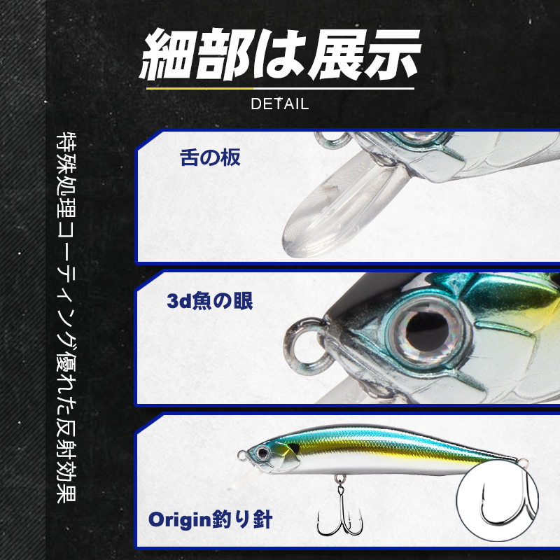 D1 Floating Minnow 95mm/12.5g  - Fishing Lure Jerkbait review and price