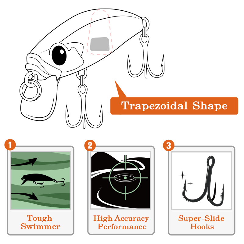 TSURINOUA 46S 46mm 5g Bait Fin - Fishing Lure Jerkbait review and price