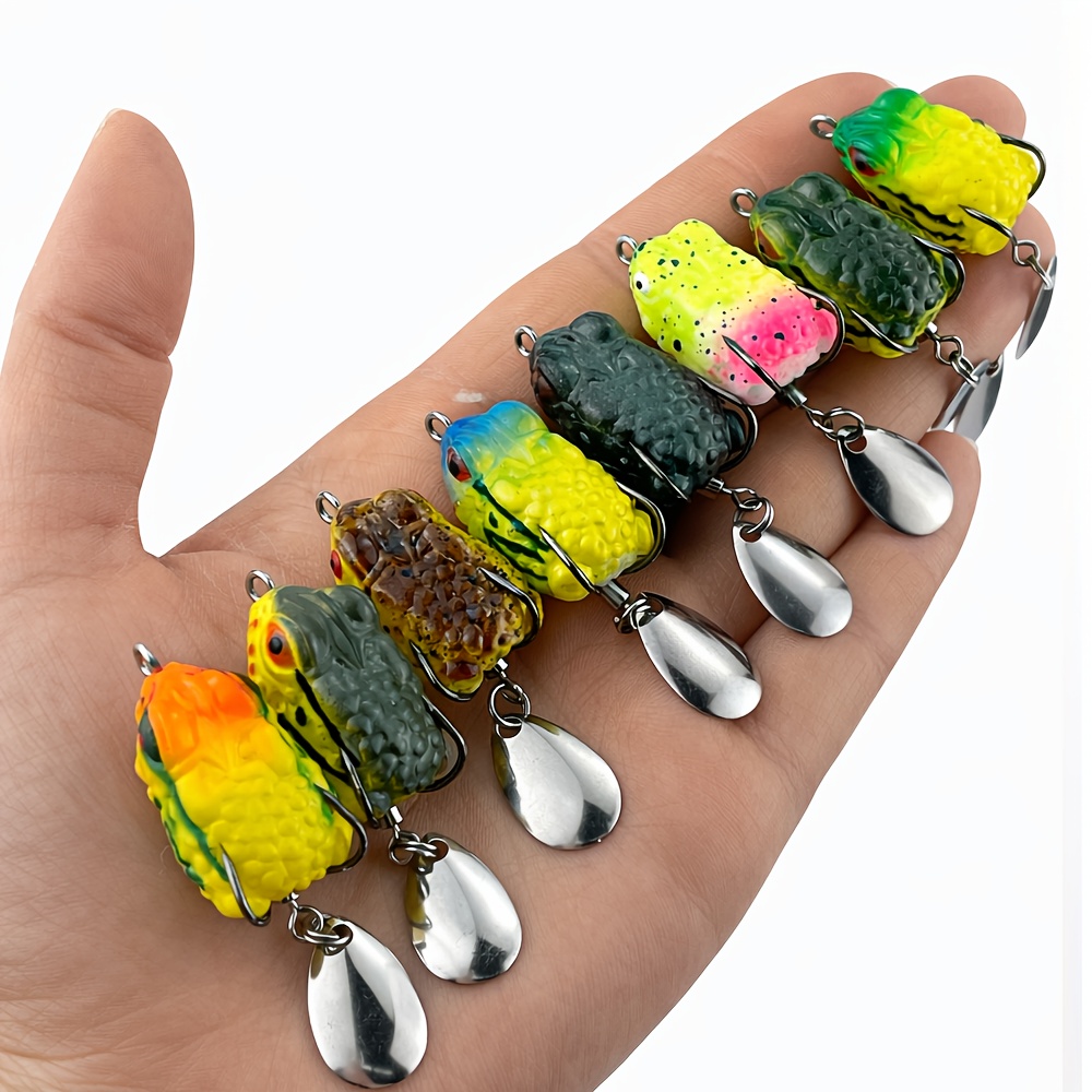 8pcs Topwater Frog Fishing Lur - Fishing Lure Blade Bait review and price