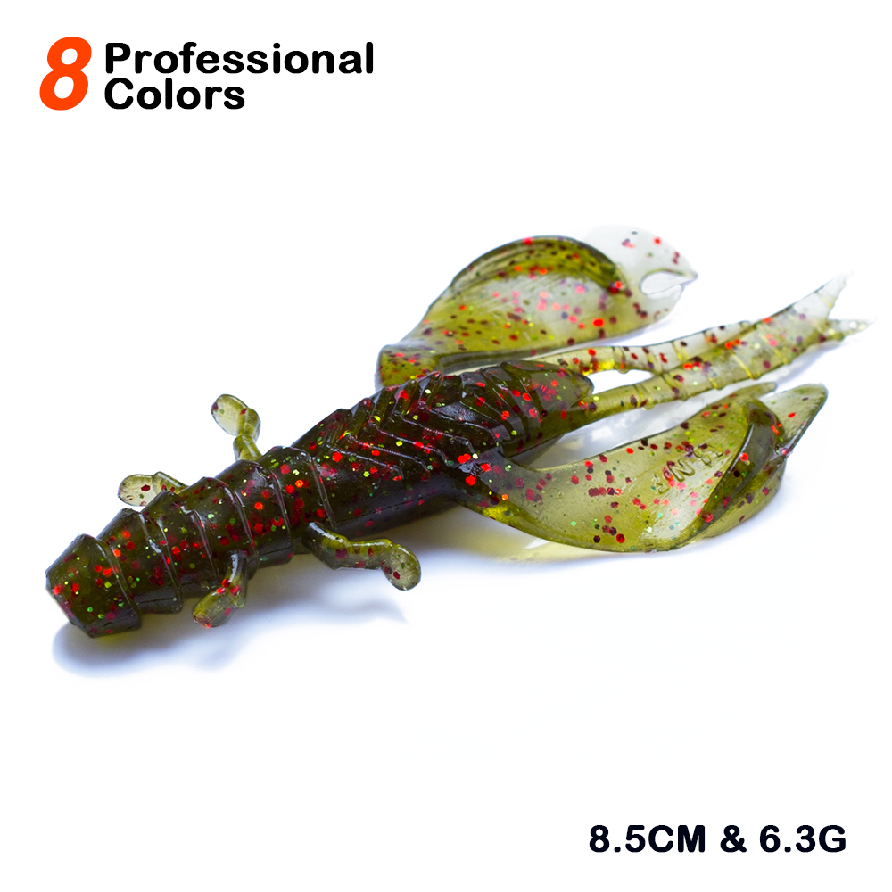 4/8pcs 80mm/6.5g Soft Silicon  - Fishing Lure Soft Plastic review and price