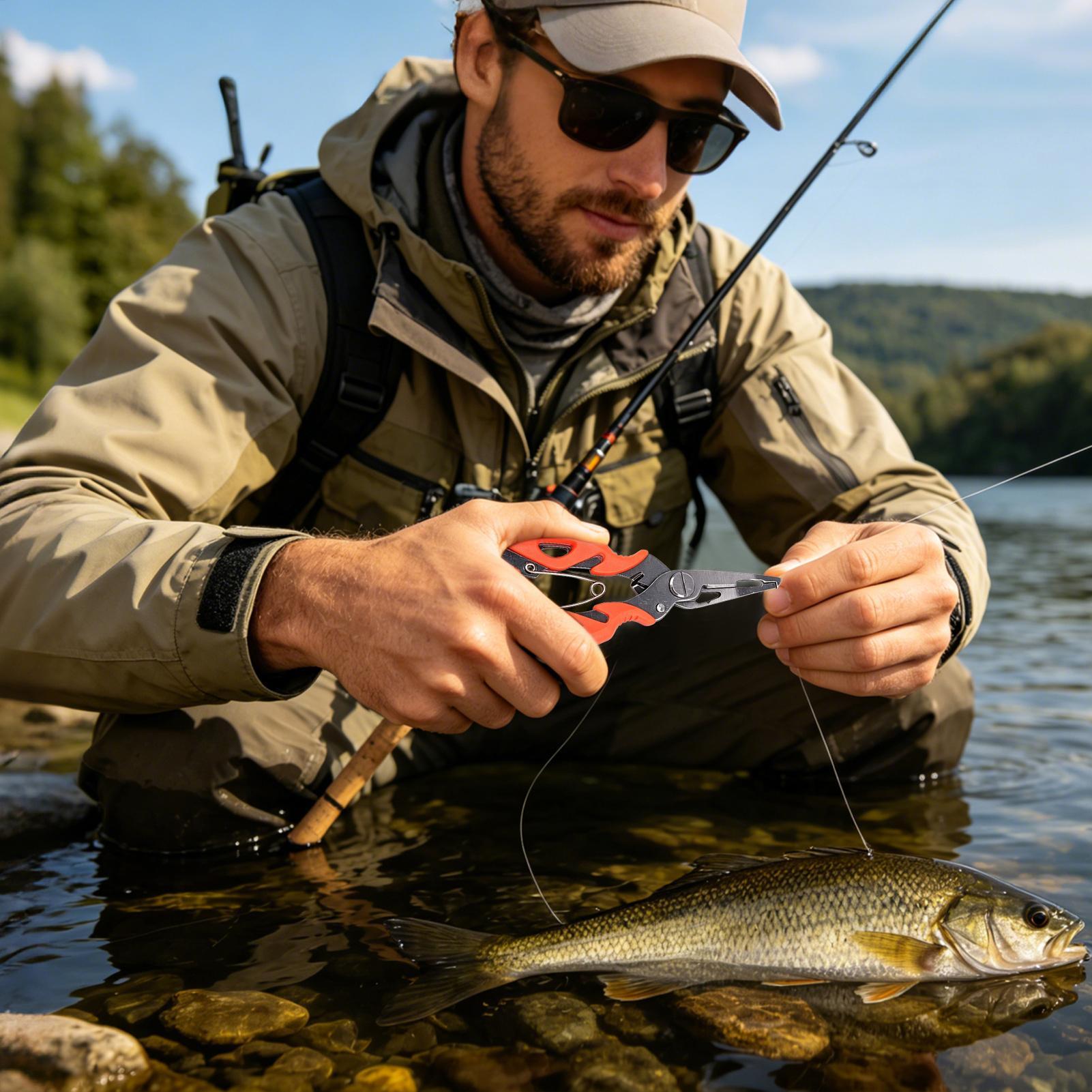 Pliers for Fishing Bent Nose A - Fishing Lure Accessories review and price